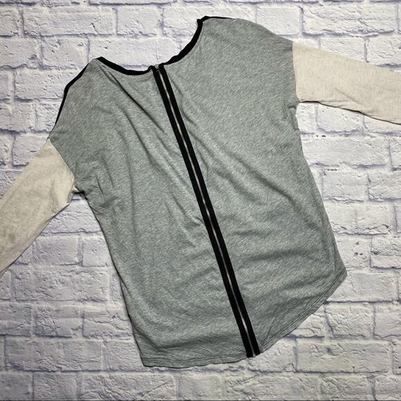 Calvin Klein Performance Zip Down Back Color-block Top - Picture 5 of 5